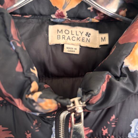 Molly Bracken Floral Zip Up Quilted Jacket - Picture 4 of 5
